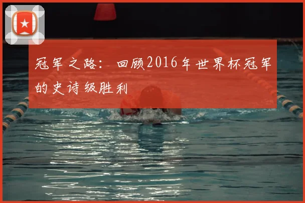 冠军之路：回顾2016年世界杯冠军的史诗级胜利