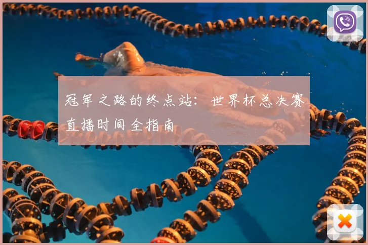 冠军之路的终点站：世界杯总决赛直播时间全指南